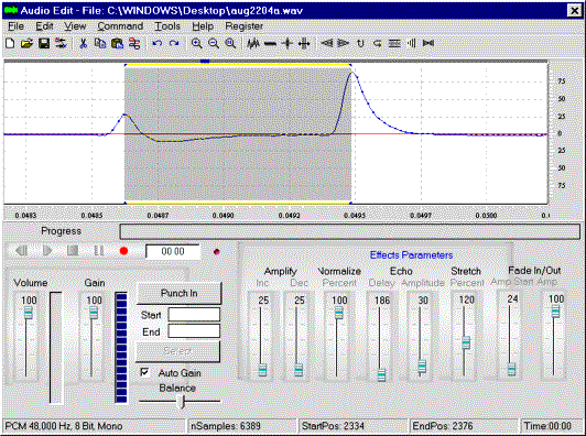 AudioEdit Sample